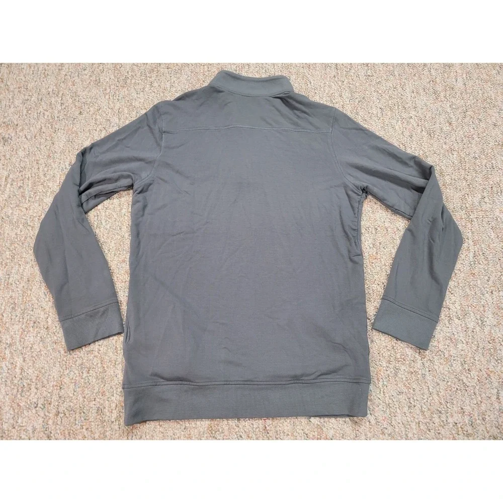 Travis Mathew Sweater Mens Medium‎ Grey Quarter Zip Pullover Golf Performance